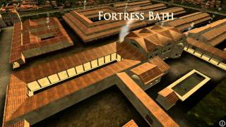 Animation of ancient Roman Fort in Caerleon Wales [upl. by Ycnalc561]