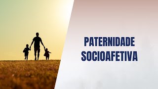 Paternidade socioafetiva [upl. by Atinrev]