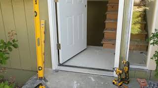 Jeld Wen Front Door Installation  Really crappy products and craftsmanship PART 1 [upl. by Orest]