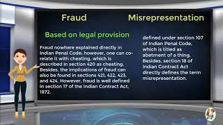 What is Difference Between Fraud amp Misrepresentation [upl. by Aloisius842]