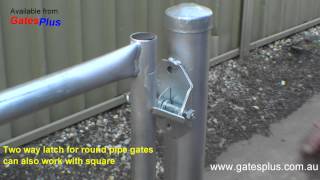 Gate Latch 2 way for round pipe and square [upl. by Meador106]