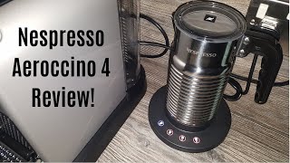 Nespresso Aeroccino 4 Milk Frother Review  Worth upgrading from the Aeroccino 3 [upl. by Nauhs]