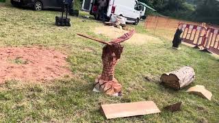 A fabulous range of wooden sculpture at Caerleon festival 2024 [upl. by Savina]