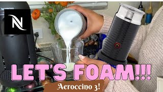 How To Foam Milk With Aeroccino 3 Make Coffee With Foam Tips amp Tricks  Easy Foamed Latte Recipe [upl. by Kreg]