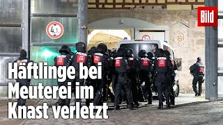 Gefängnismeuterei Polizei stürmt Knast in Thüringen  JVA Untermaßfeld [upl. by Jenn795]